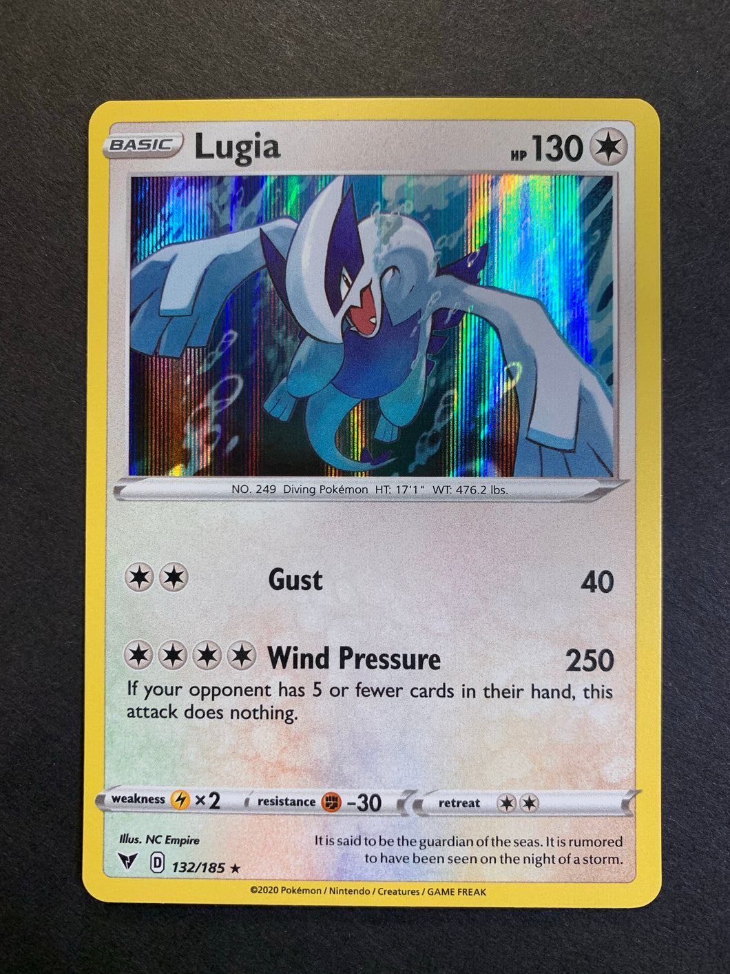 Lugia - 132/185 Holo Rare - Vivid Voltage JAB Games13 Lugia - 132/185 Holo Rare - Vivid Voltage JAB Games13