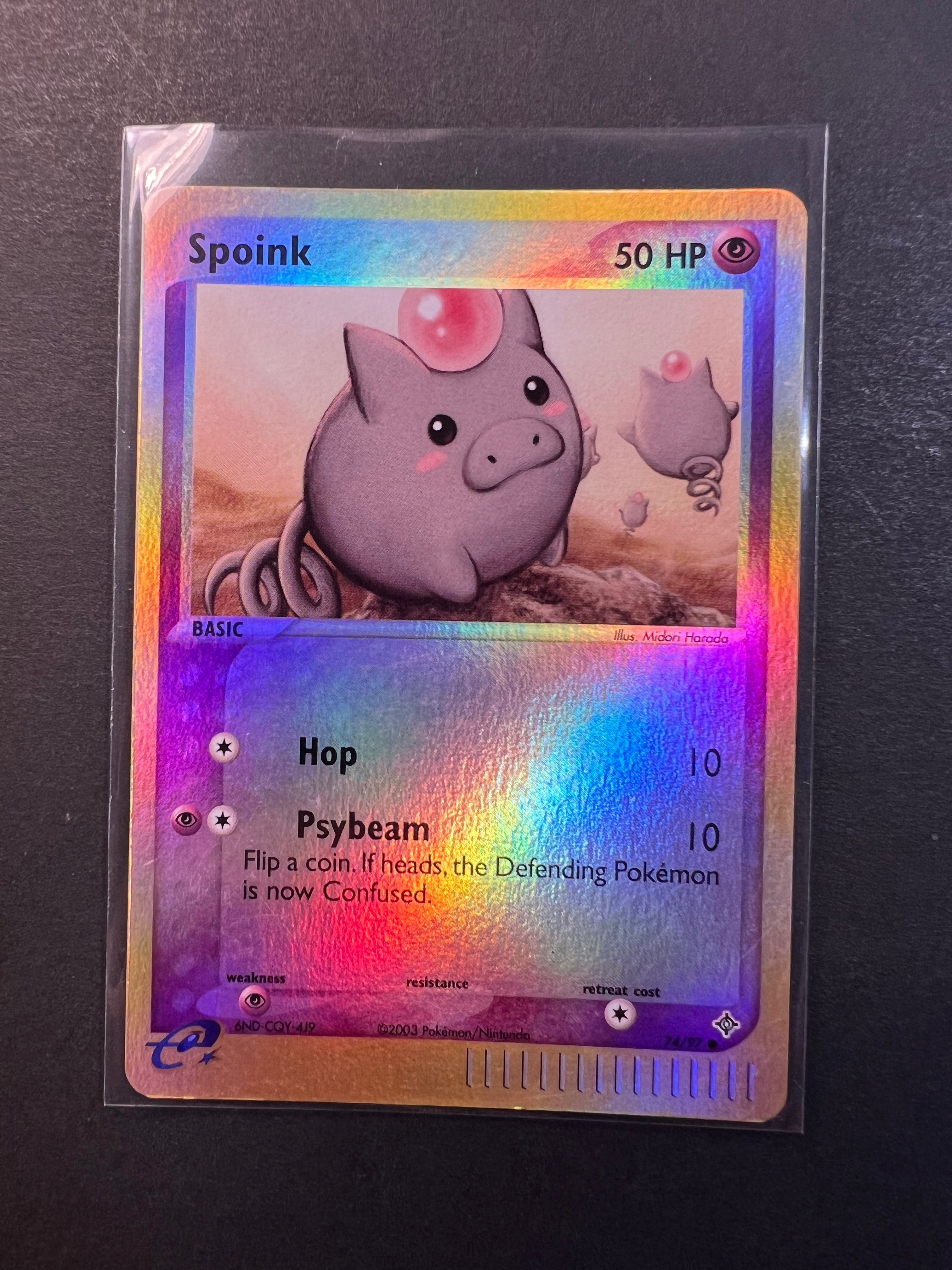 Spoink - 74/97 Reverse Holo - EX Dragon Spoink - 74/97 Reverse Holo - EX Dragon