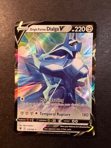 dialga x pokemon card Origin Forme Dialga V - 113/189 Ultra Rare