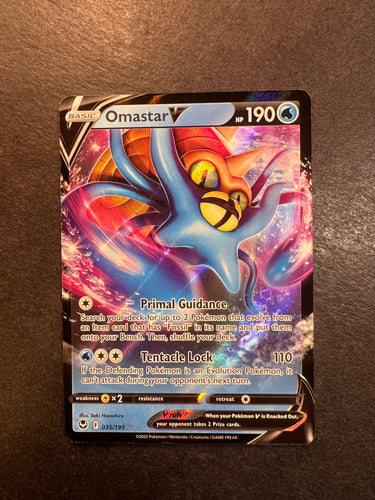 Omastar V - 035/195 Ultra Rare - Silver Tempest