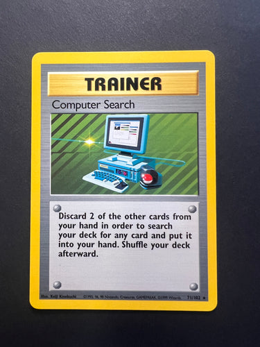 Computer Search - 71/102 Rare Trainer - Base Set