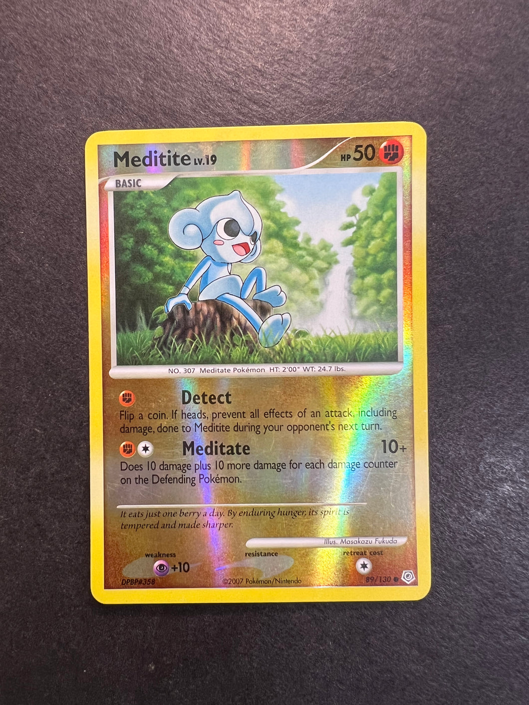 Meditite - 89/130 Reverse Holo - Diamond and Pearl Base Set