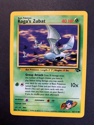 Koga’s Zubat - 83/132 Vintage Gym Challenge