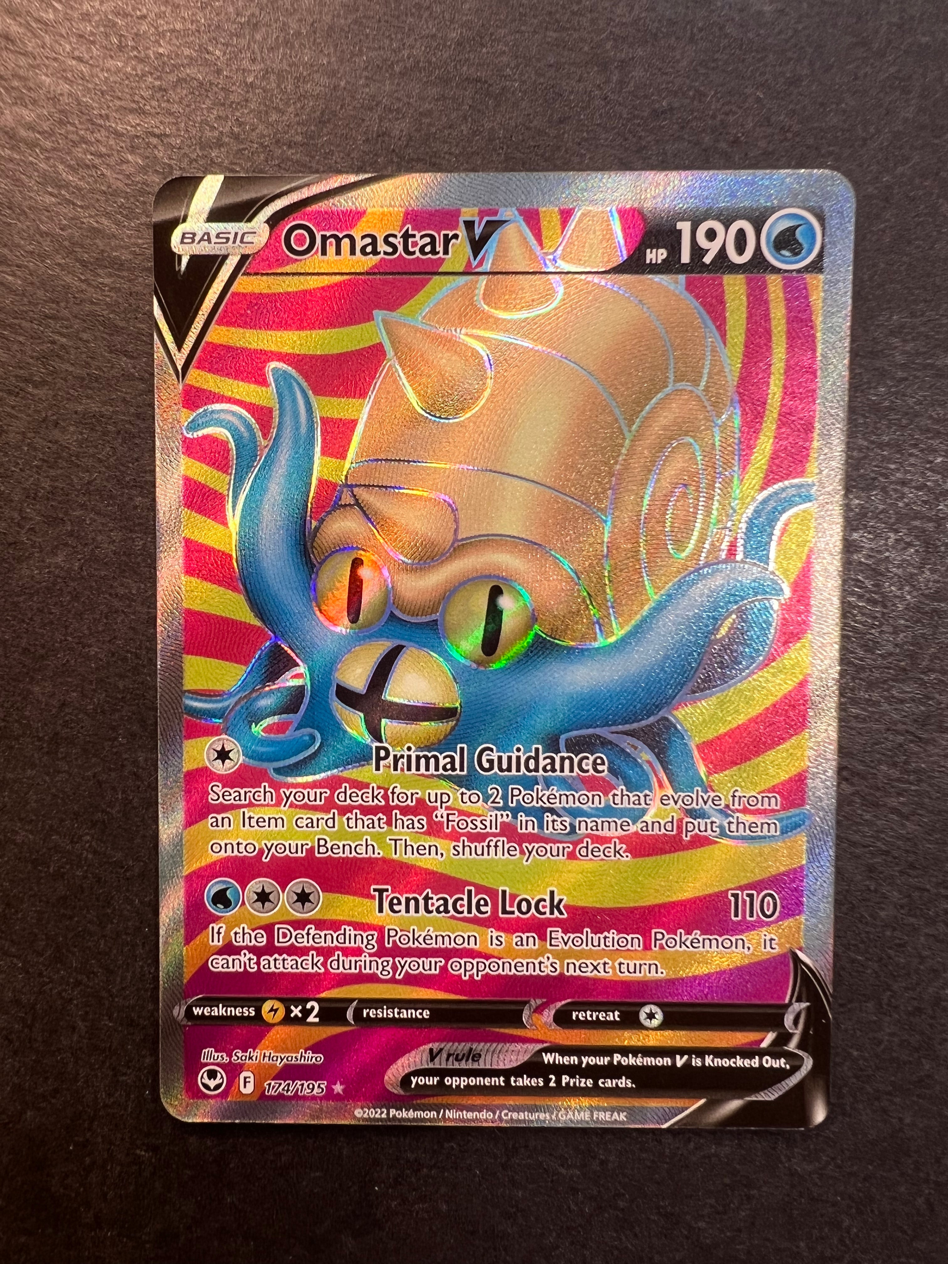 Omastar V - 174/195 Full Art Ultra Rare - Silver Tempest JAB Games13 Omastar V - 174/195 Full Art Ultra Rare - Silver Tempest JAB Games13