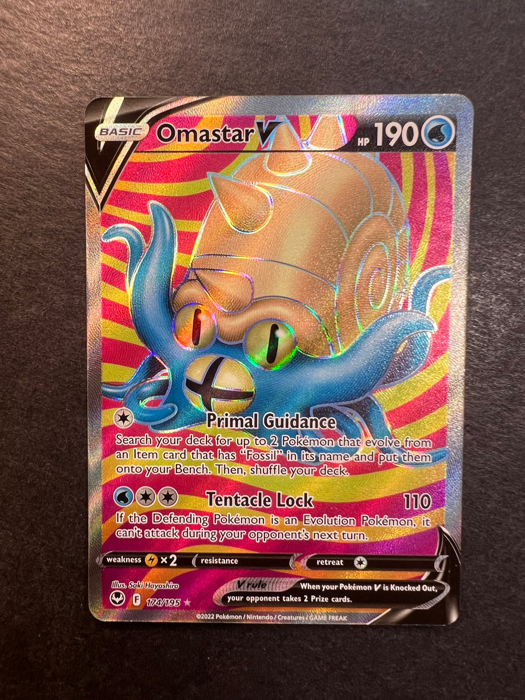 Omastar V - 174/195 Full Art Ultra Rare - Silver Tempest JAB Games13 Omastar V - 174/195 Full Art Ultra Rare - Silver Tempest JAB Games13