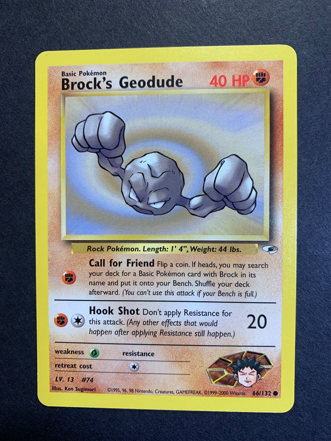 1995 geodude pokemon card value Brock's Geodude