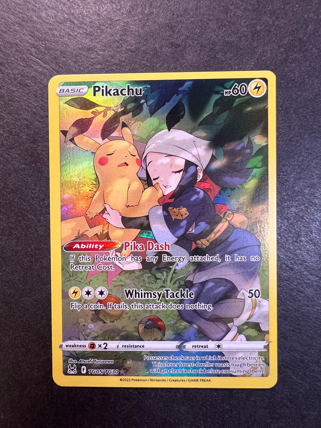 pikachu pokemon card lost origin Pikachu - TG05/TG30 Holo Ultra Rare