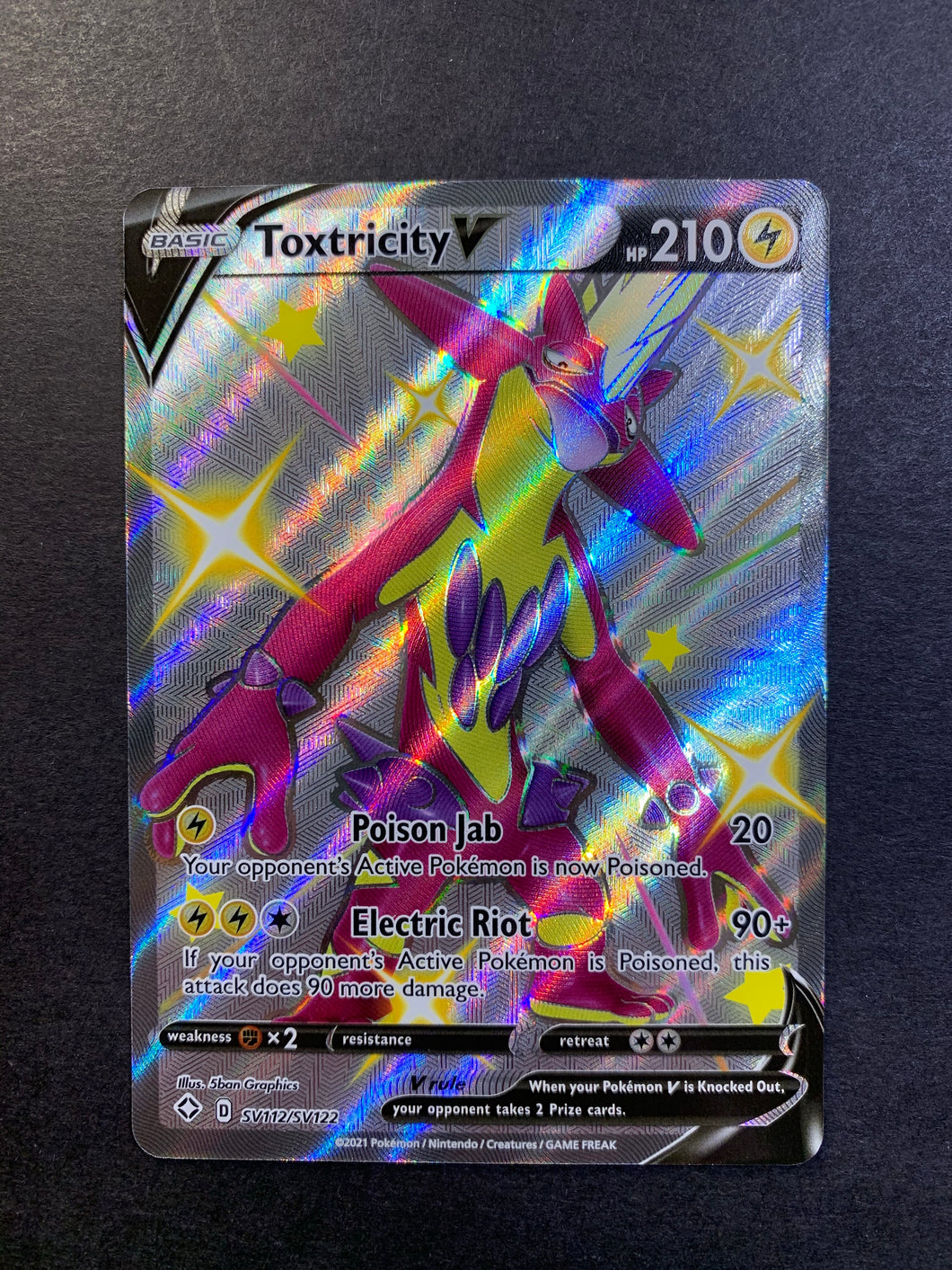 Toxtricity V - SV112/SV122 Shiny Full Art Ultra Rare - Shining Fates JAB Games13 Toxtricity V - SV112/SV122 Shiny Full Art Ultra Rare - Shining Fates JAB Games13