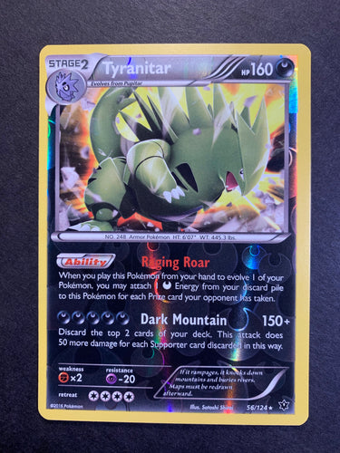 Tyranitar - 56/124 Reverse Holo Rare