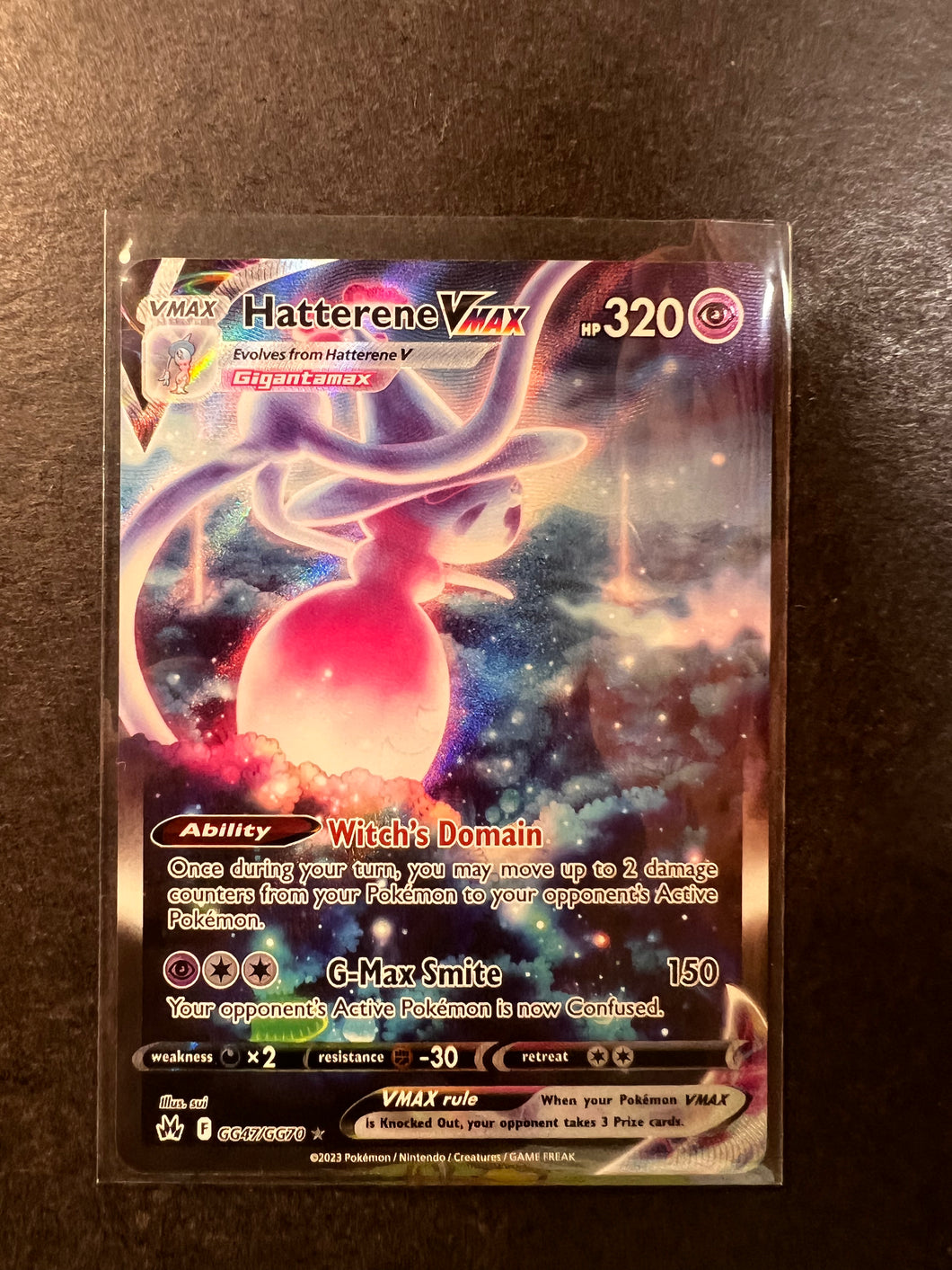 Hatterene VMax - GG47/GG70 Full Art Ultra Rare - Crown Zenith JAB Games13 Hatterene VMax - GG47/GG70 Full Art Ultra Rare - Crown Zenith JAB Games13