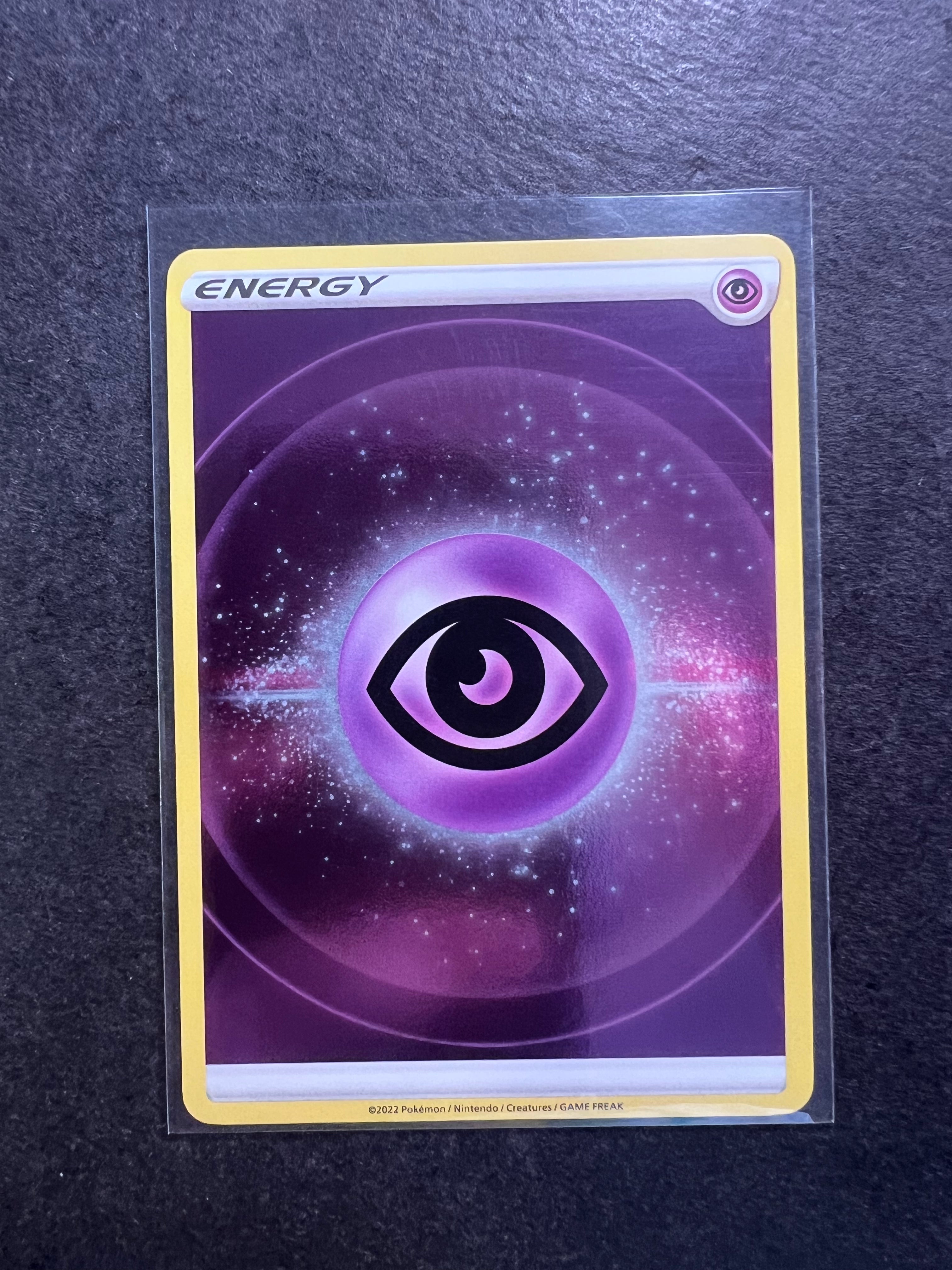 pokemon holographic energy cards Pokemon TCG Crown Zenith Holo Psychic Energy Card