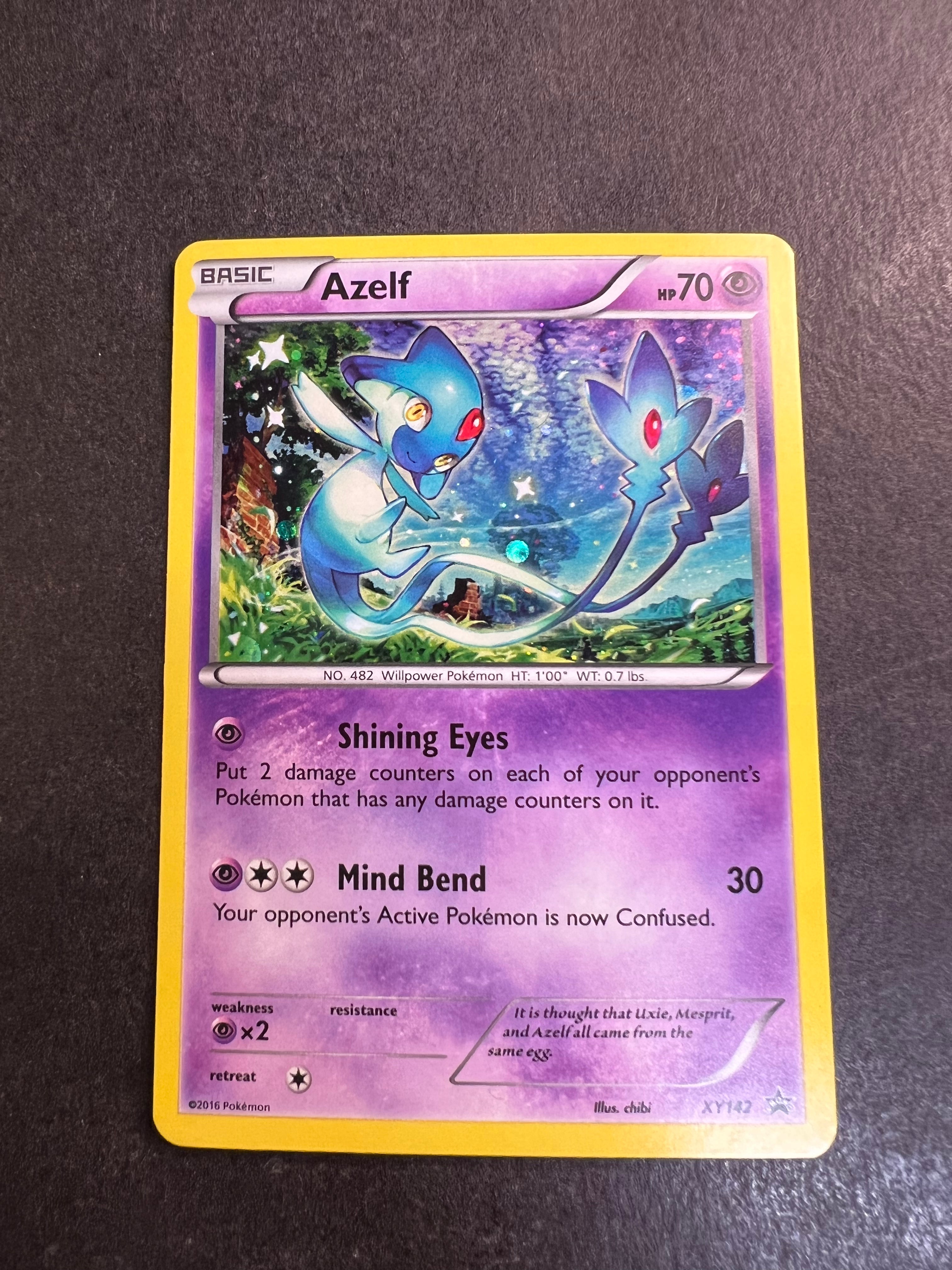 Azelf (XY142) Holofoil - Black Star Promos - Moderately Played Azelf (XY142) Holofoil - Black Star Promos - Moderately Played