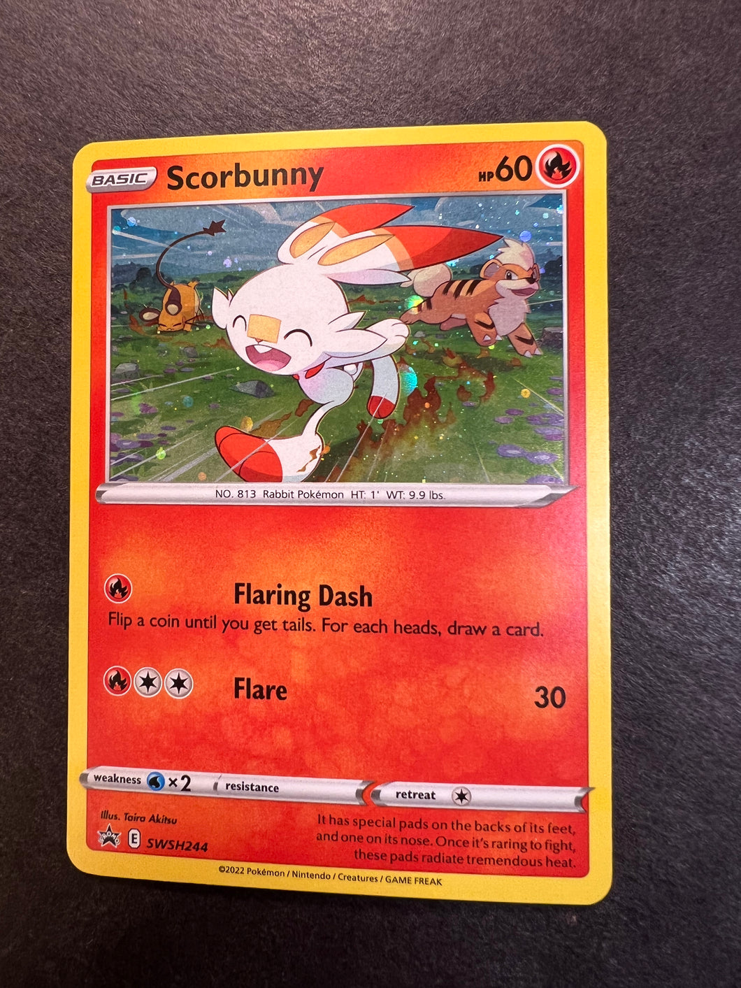 Scorbunny - SWSH244 Holo Rare Promo - Lost Origin Scorbunny - SWSH244 Holo Rare Promo - Lost Origin
