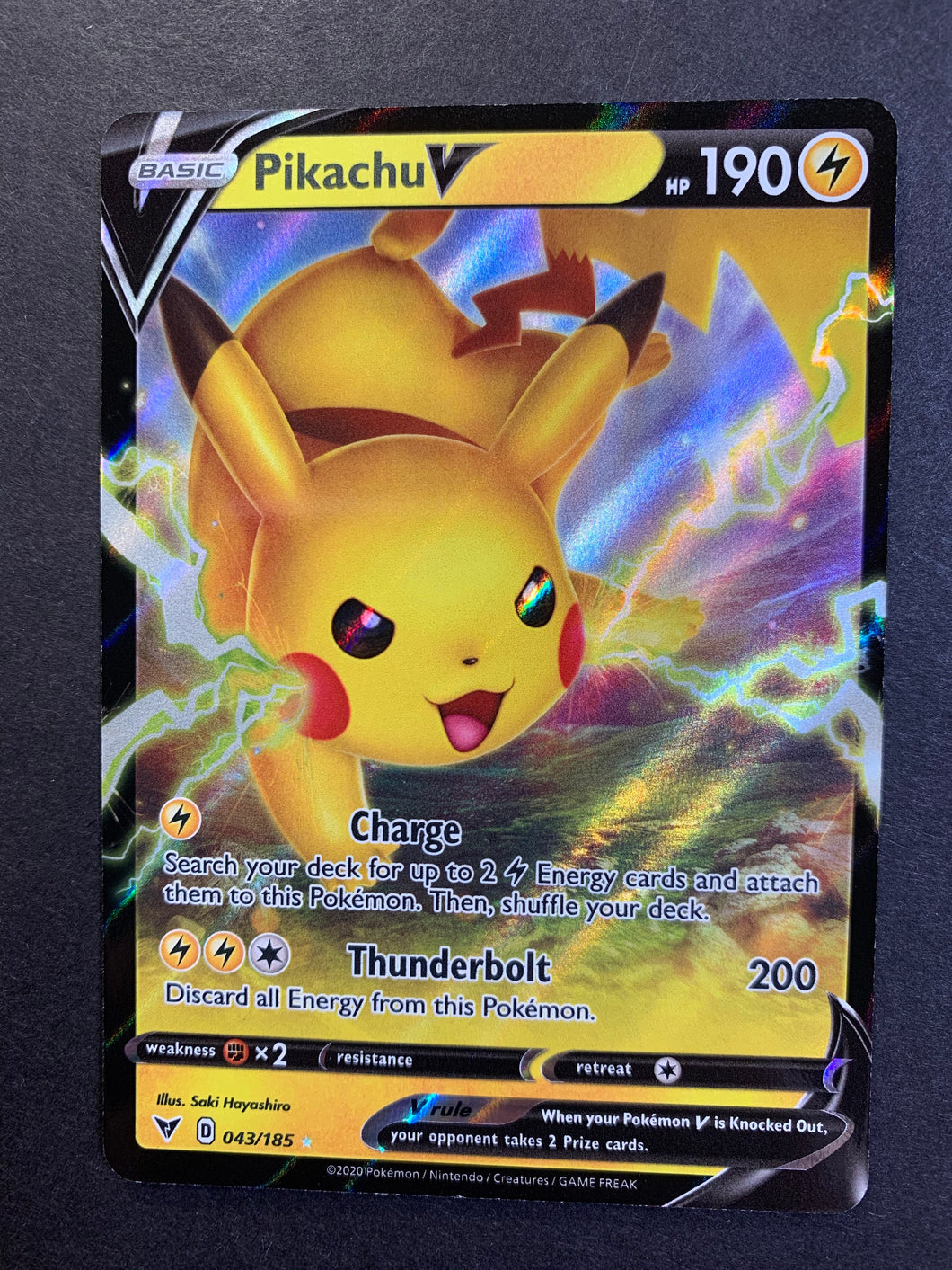 Pokemon - Pikachu V - 043/185 - Ultra Rare