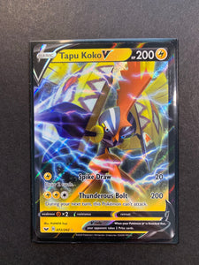 pokemon card tapu koko Tapu Koko V - 072/202 Ultra Rare