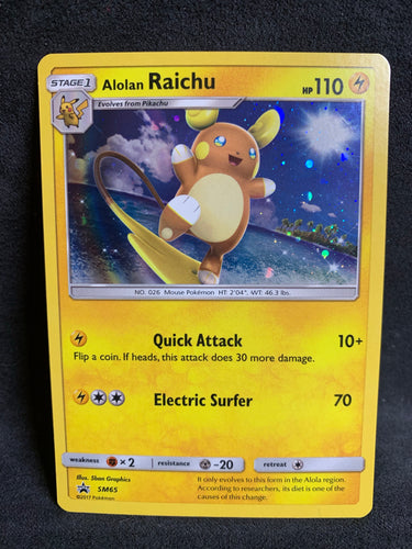 Alolan Raichu - SM65 Holo Rare Promo