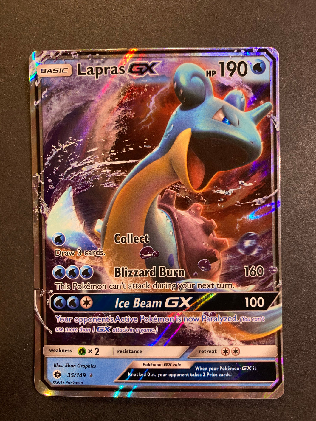 Lapras GX - 35/149 Ultra Rare - Sun & Moon