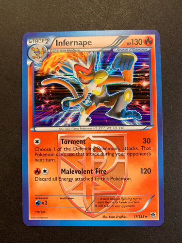 Infernape - 17/135 Holo Rare - Plasma Storm