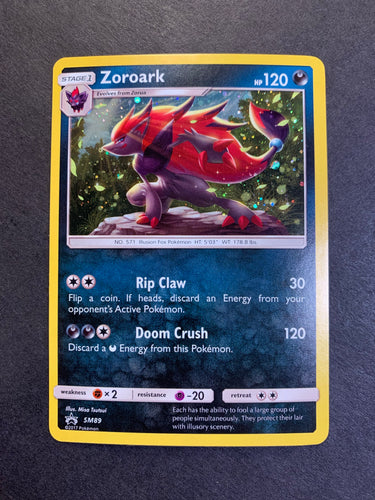 Zoroark - SM89 Holo Rare Promo - Shining Legends