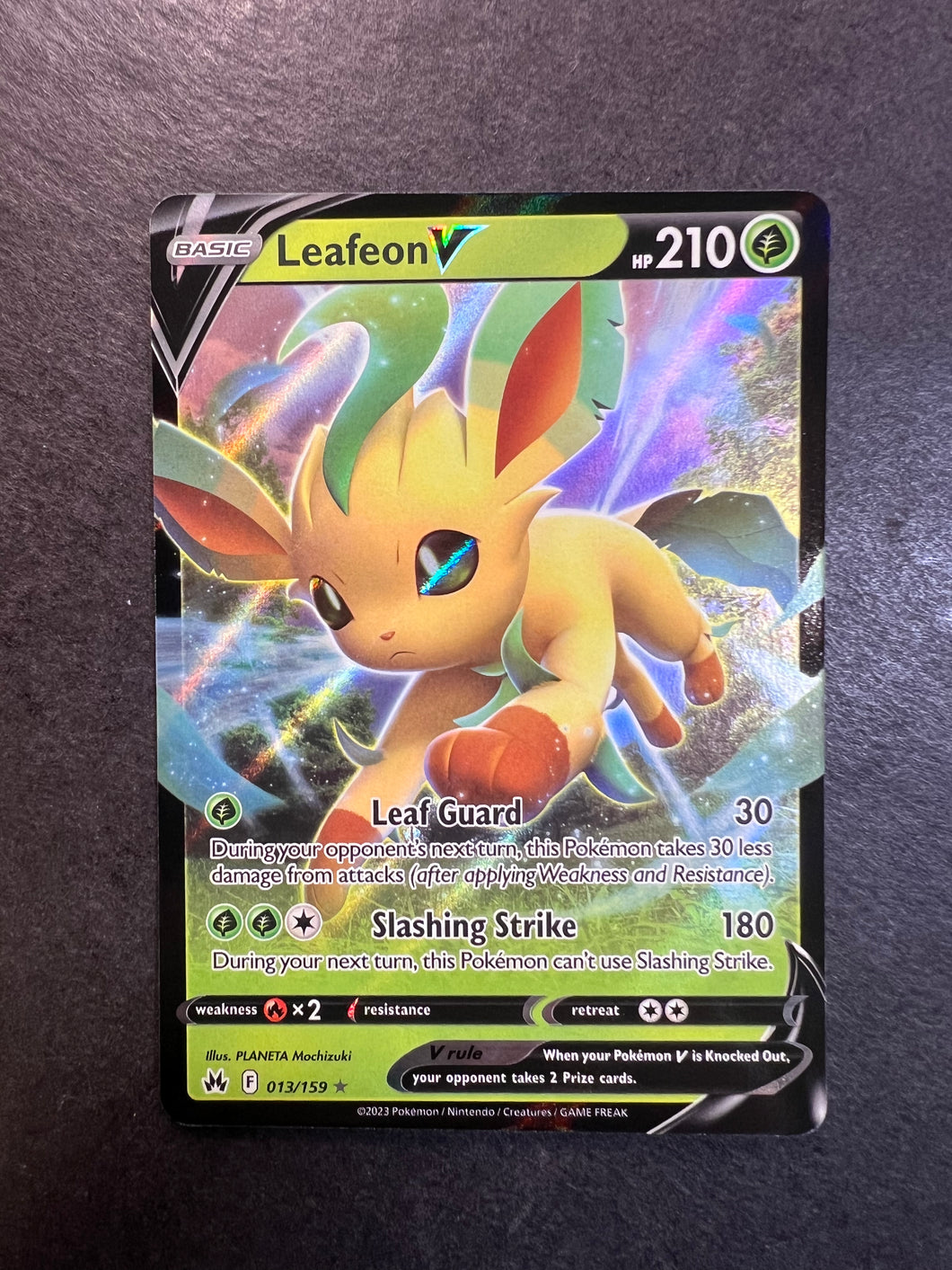 Leafeon V - 013/159 Ultra Rare - Crown Zenith JAB Games13 Leafeon V - 013/159 Ultra Rare - Crown Zenith JAB Games13