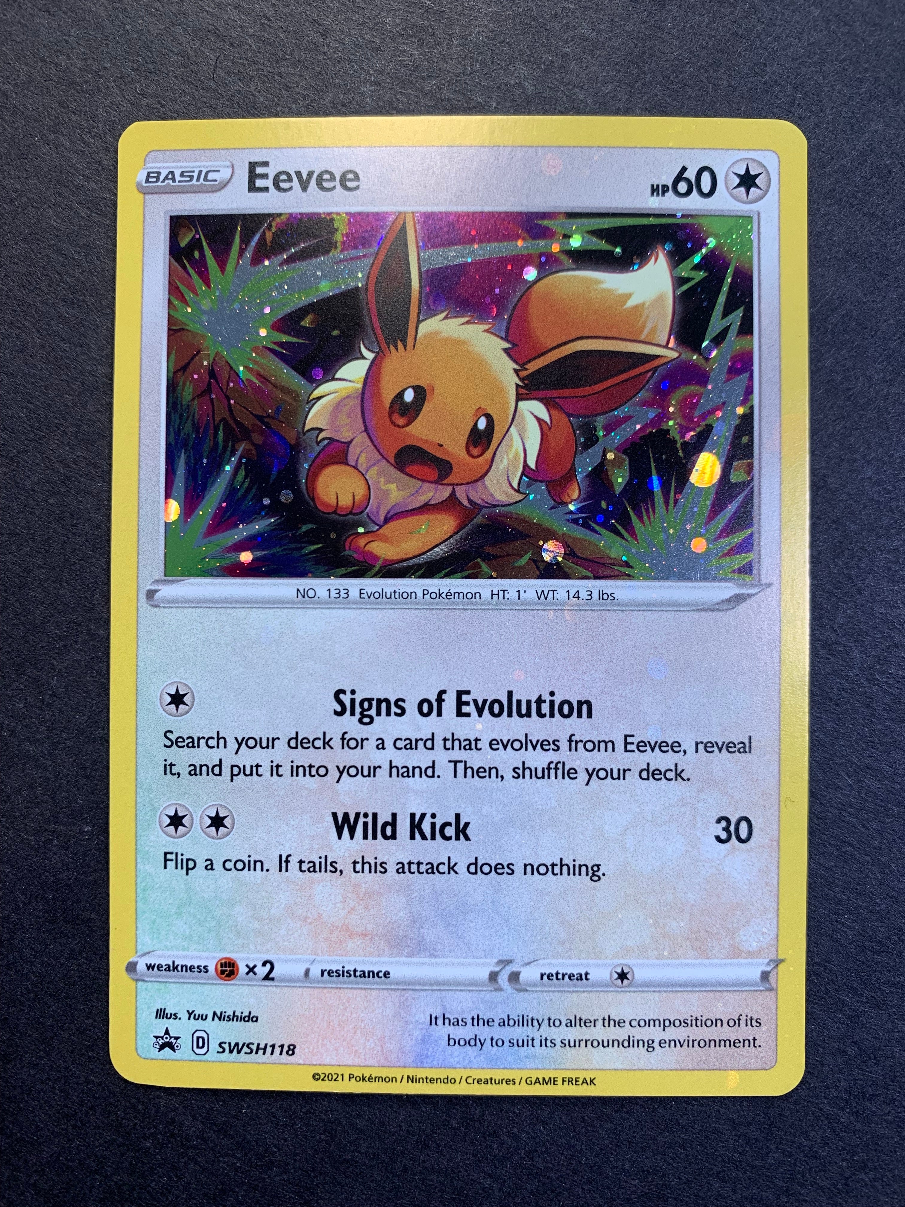 Eevee - SWSH118 Holo Rare Promo - Chilling Reign – JAB Games13