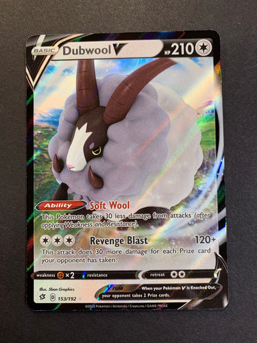 Dubwool V - 153/192 Ultra Rare - Rebel Clash