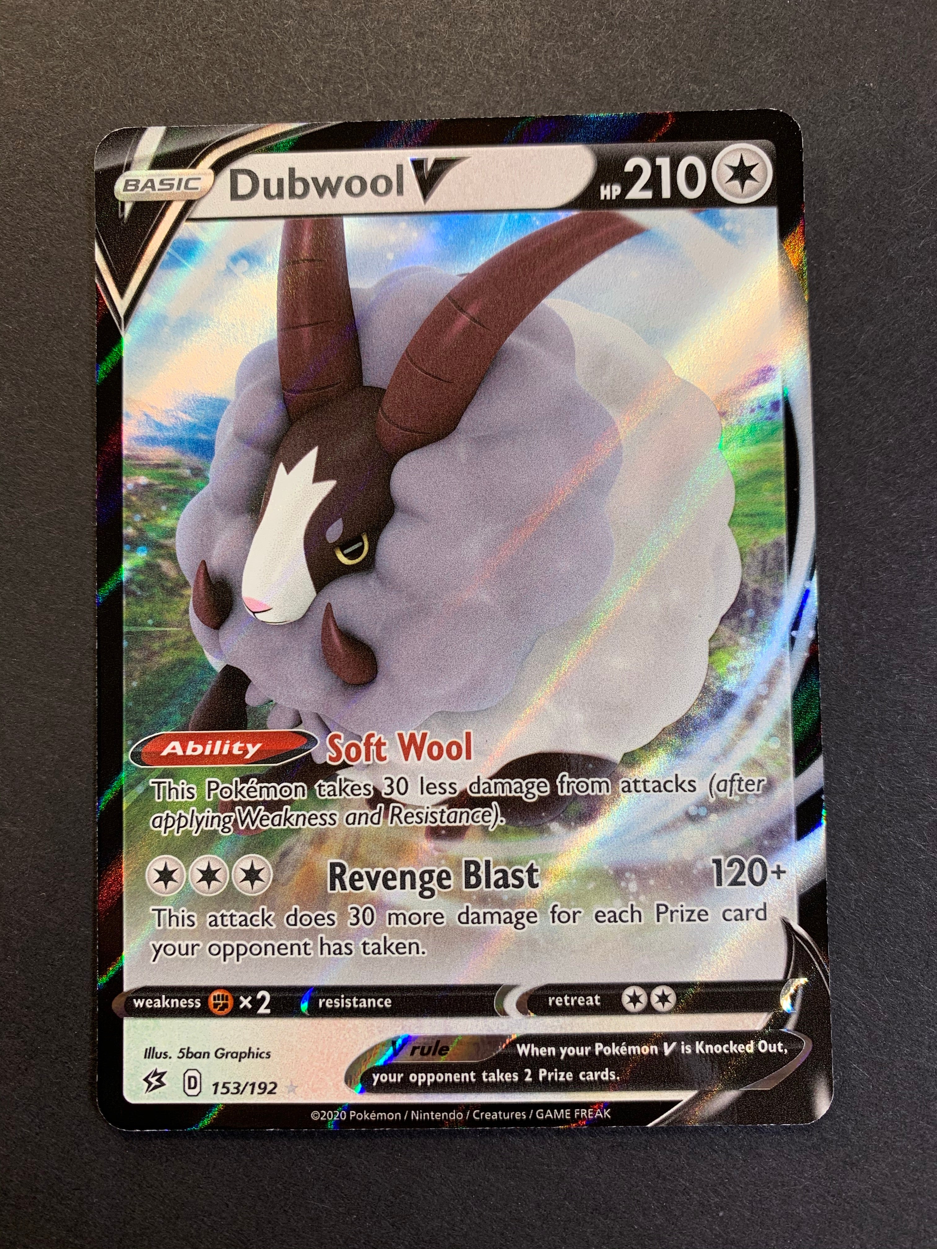 dubwool v pokemon card Dubwool V - 153/192 Ultra Rare