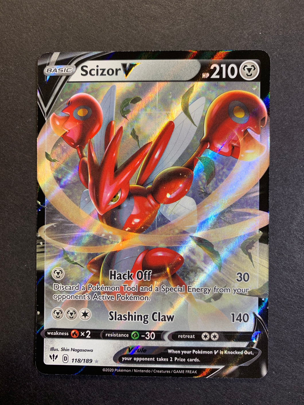 Scizor V - 118/189 Ultra Rare - Darkness Ablaze JAB Games13 Scizor V - 118/189 Ultra Rare - Darkness Ablaze JAB Games13