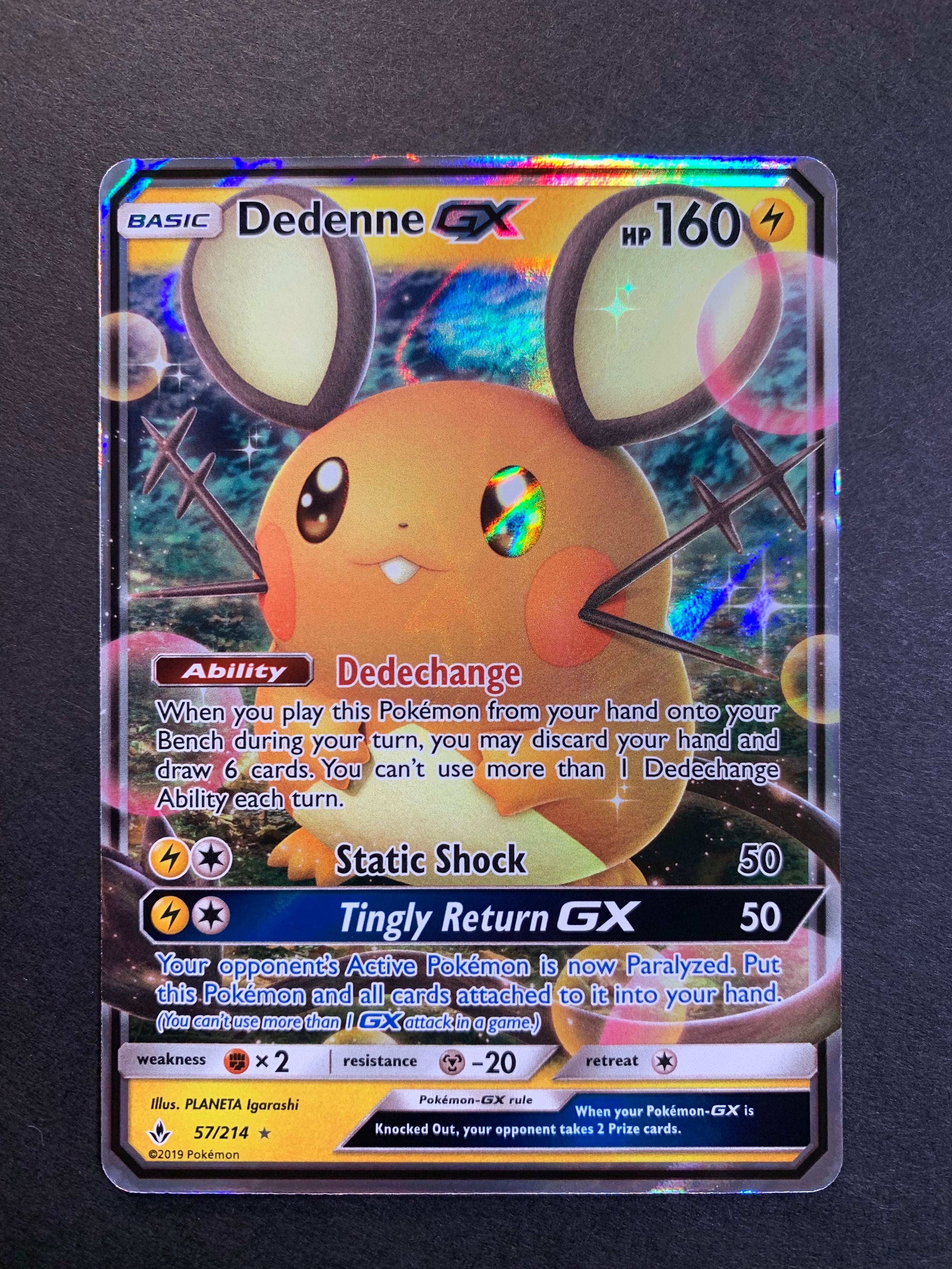 dedenne gx pokemon card value Dedenne GX 57/214 - Ultra Rare - Unbroken Bonds - NM/M
