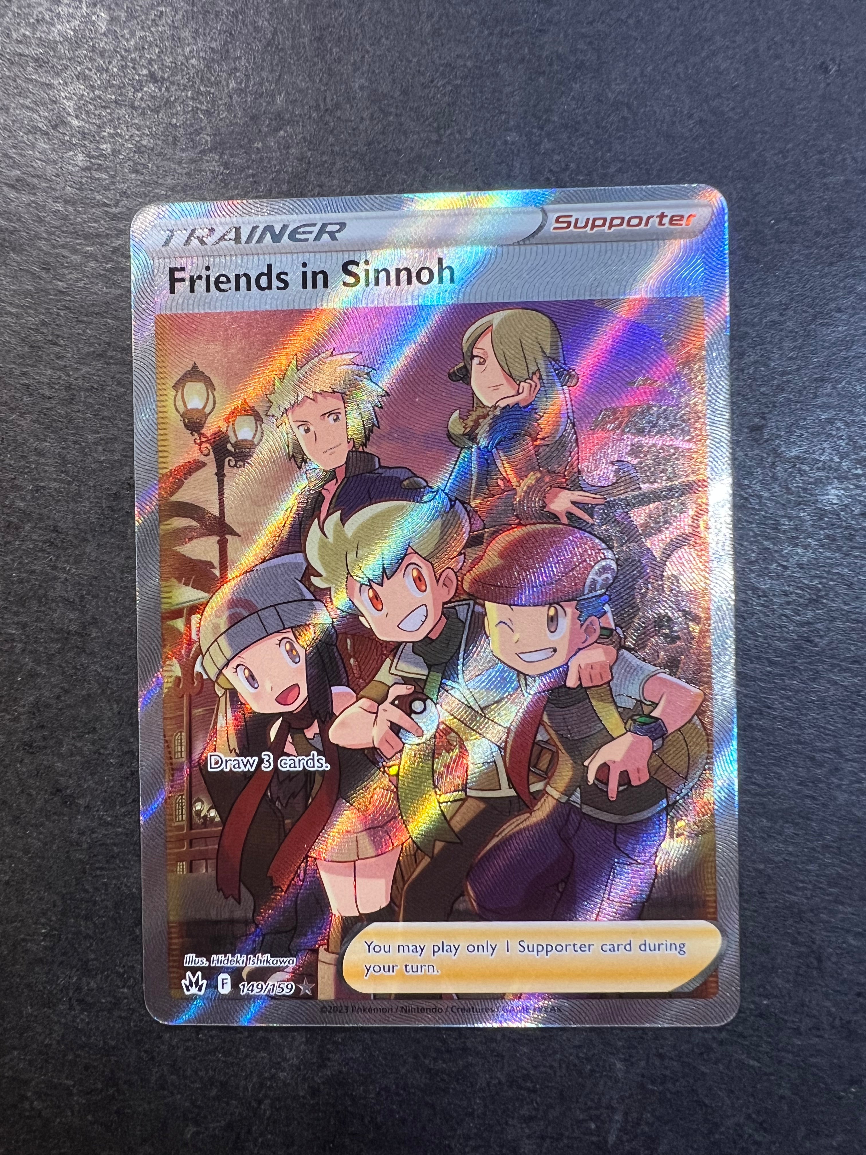 Friends in Sinnoh - 149/159 Full Art Ultra Rare Trainer - Crown