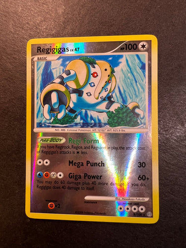 Regigigas - 9/100 Reverse Holo Rare - Stormfront