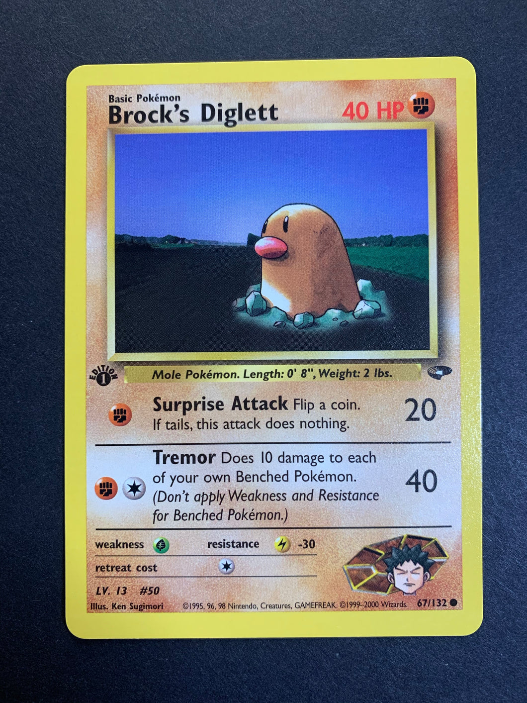 diglett pokemon card value Brock's Diglett 1st Edition