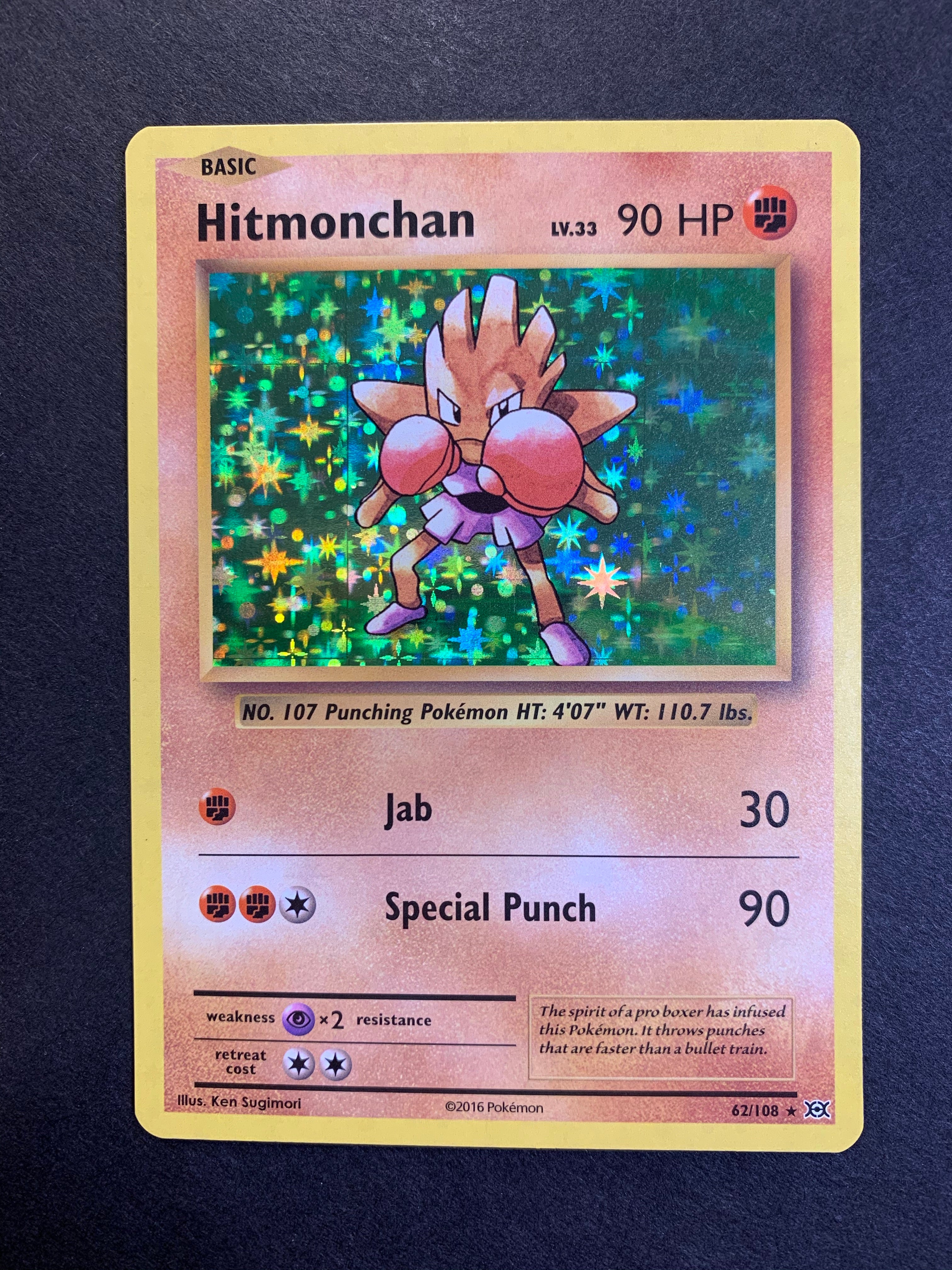 Hitmonchan - 62/108 Holo Rare - XY Evolutions Set Hitmonchan - 62/108 Holo Rare - XY Evolutions Set