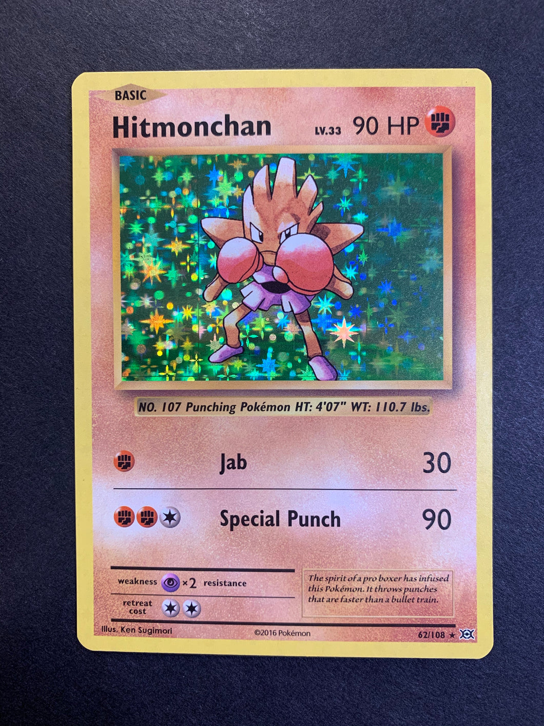 Hitmonchan - 62/108 Holo Rare - XY Evolutions Set JAB Games13 Hitmonchan - 62/108 Holo Rare - XY Evolutions Set JAB Games13