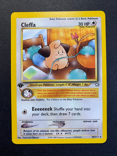 Cleffa 1st Edition - 20/111 Non-Holo Rare - Neo Genesis