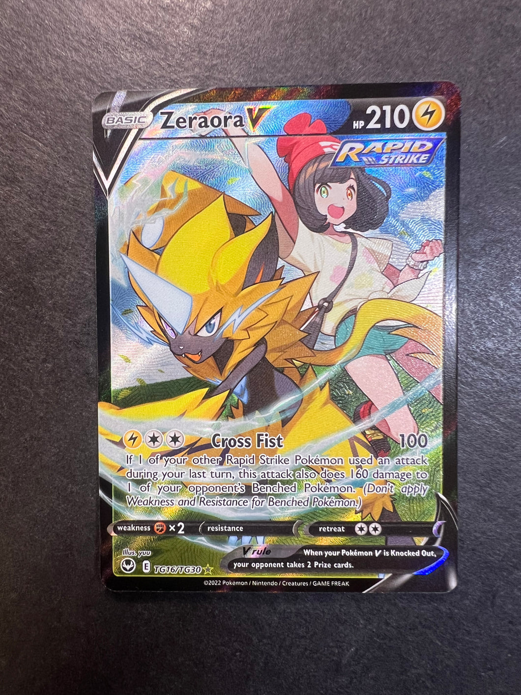 Zeraora V - TG16/TG30 Full Art Ultra Rare