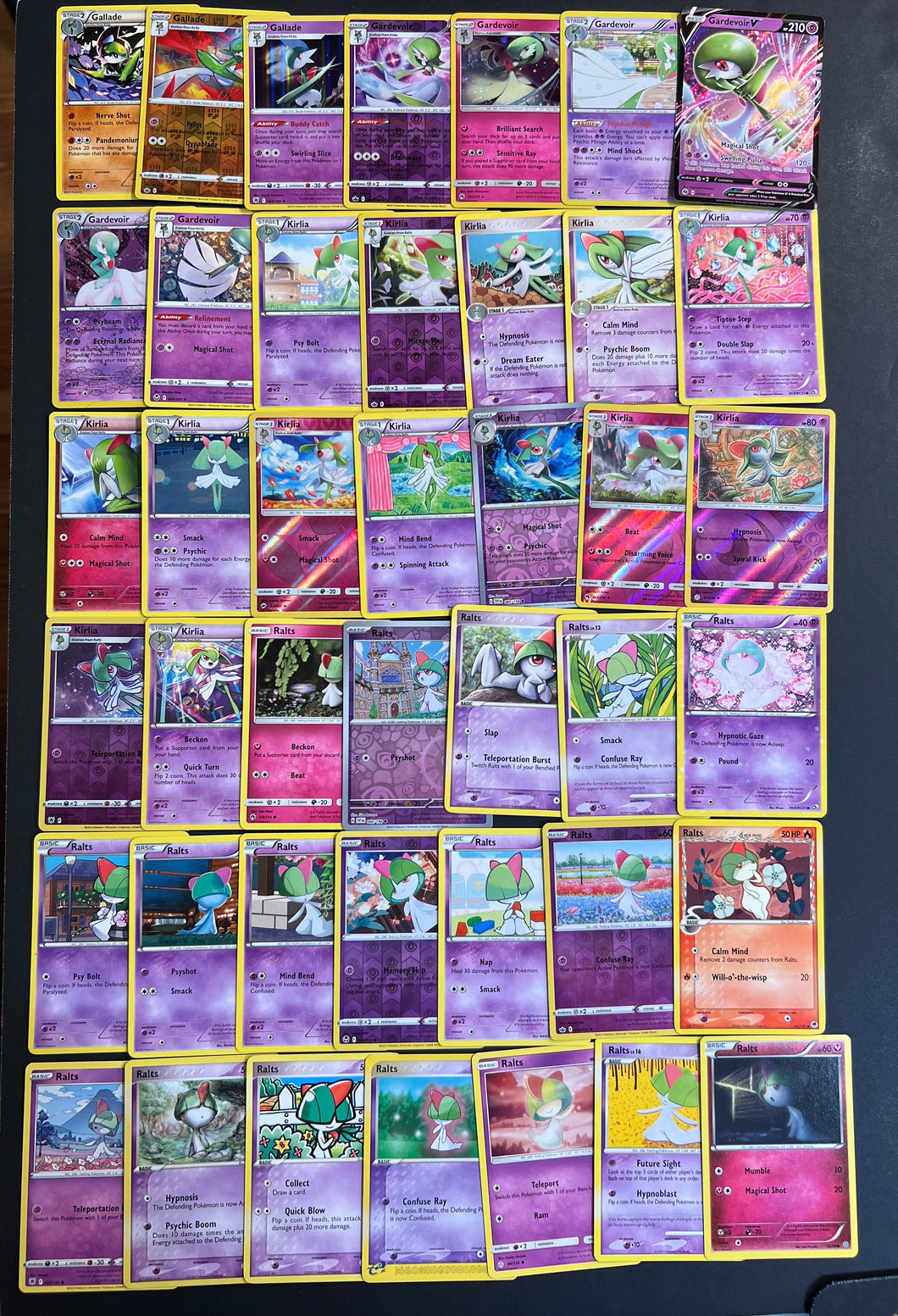 Pokemon Ralts, Kirlia & Gardevoir Card Lot - 42 Cards - Ultra Rare V, JAB Games13 Pokemon Ralts, Kirlia & Gardevoir Card Lot - 42 Cards - Ultra Rare V, JAB Games13