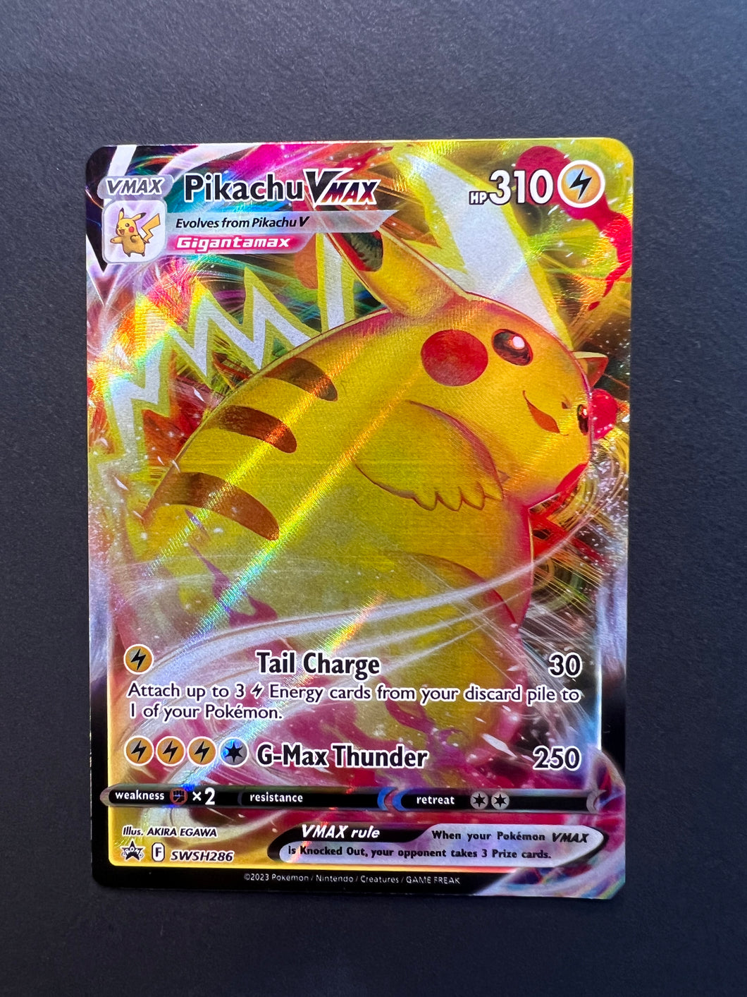 Pokemon **Jumbo** - Pikachu Vmax - SWSH286 - Oversize Card