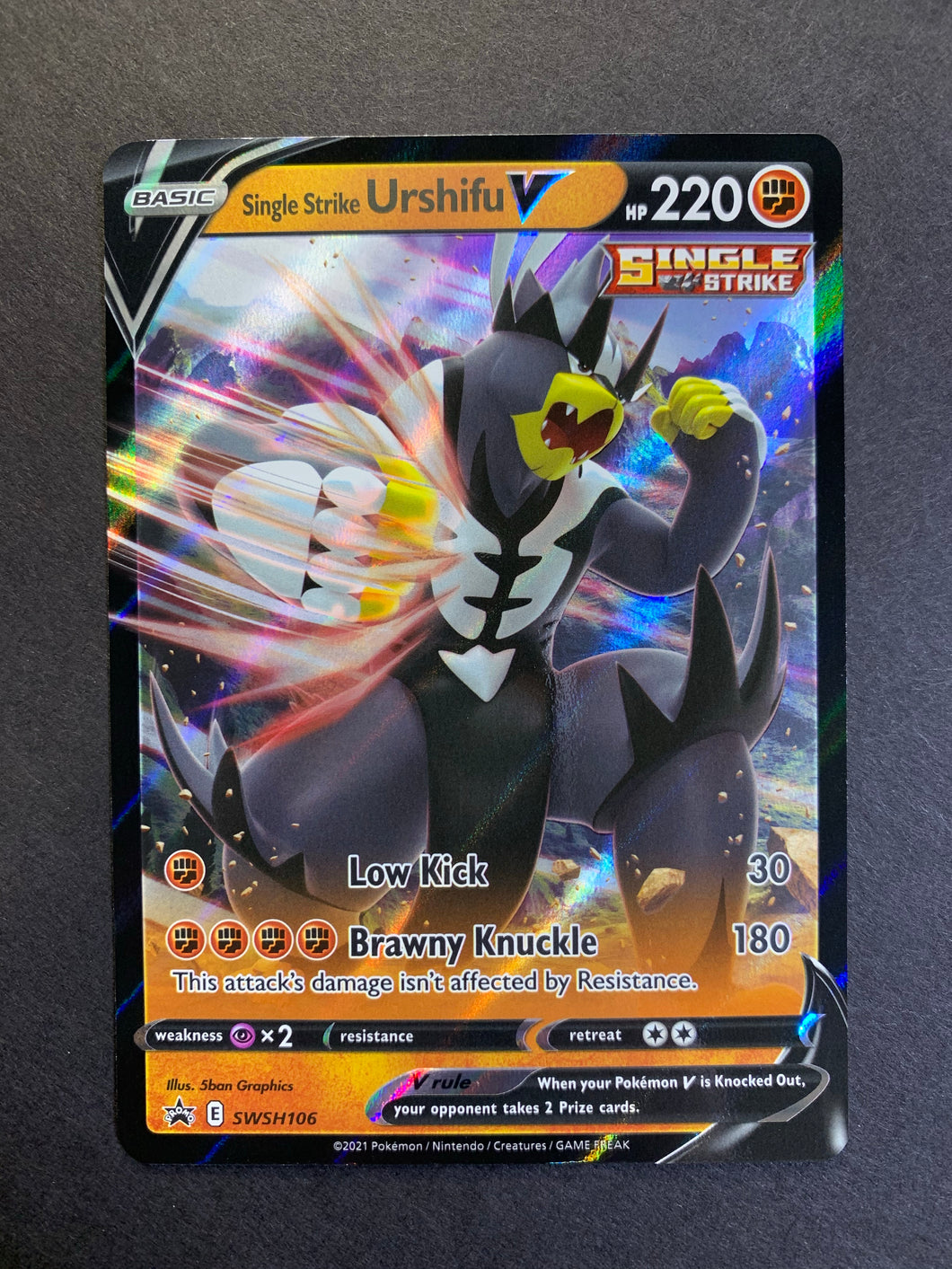 are single strike pokemon cards rare pokemon SWSH05: Battle Styles Single Strike Energy (Secret) Holofoil / Lightly Played