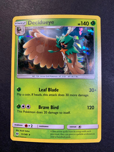 Decidueye - 11/149 “Shattered Ice” Holo Rare Promo