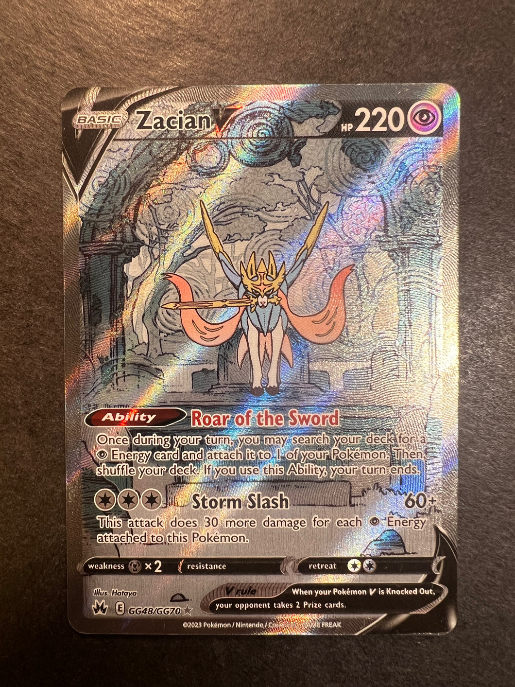 zacian vivid voltage pokemon card value Zacian V - GG48/GG70 Full Art Ultra Rare