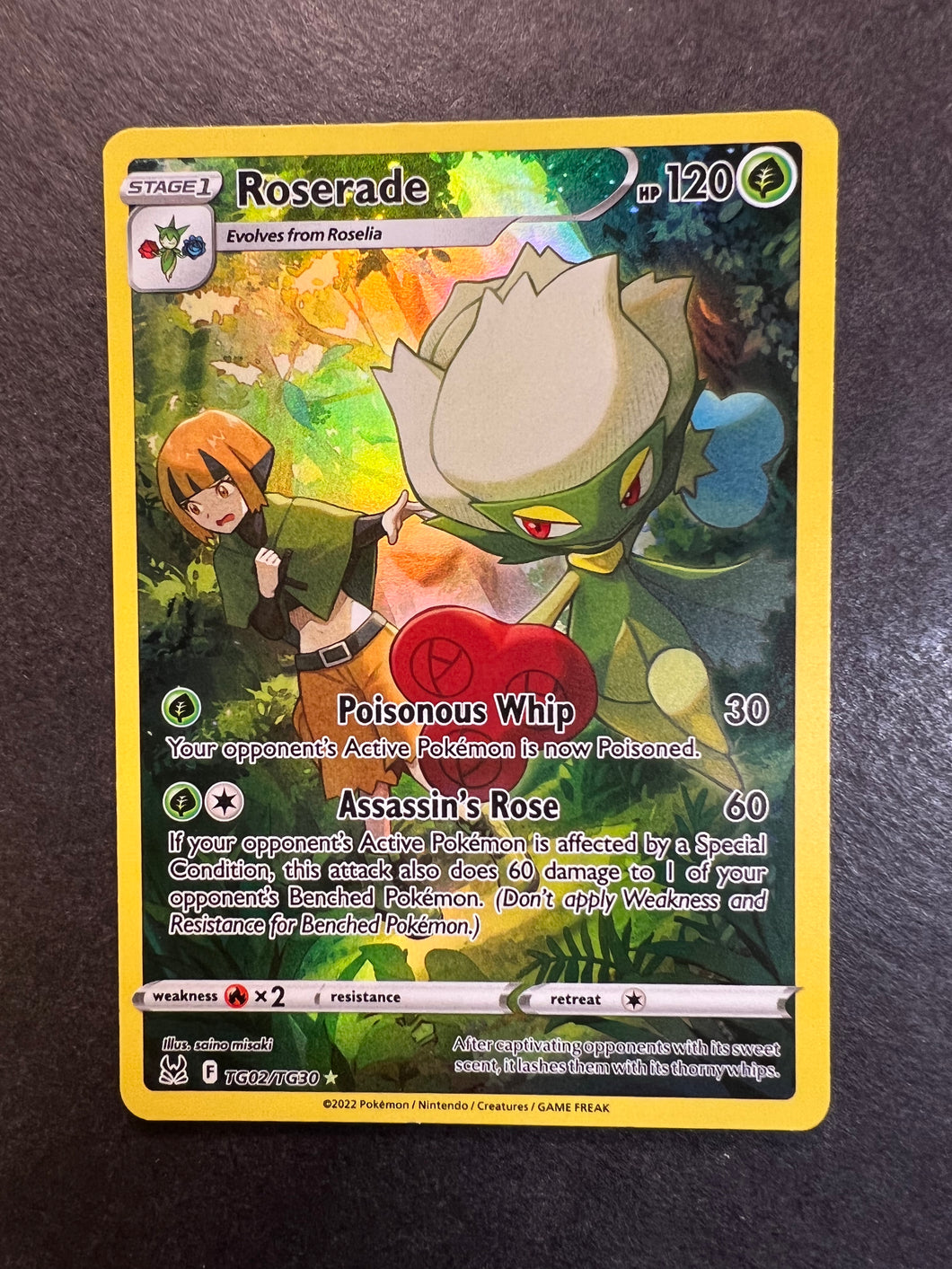 Roserade - TG02/TG30 Holo Ultra Rare - Lost Origin JAB Games13 Roserade - TG02/TG30 Holo Ultra Rare - Lost Origin JAB Games13