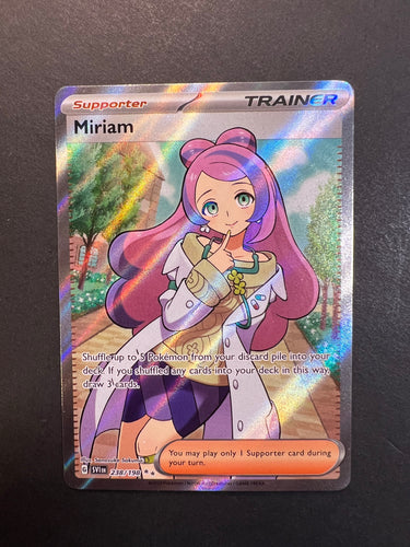 Miriam - 238/198 Full Art Ultra Rare Trainer - Scarlet & Violet