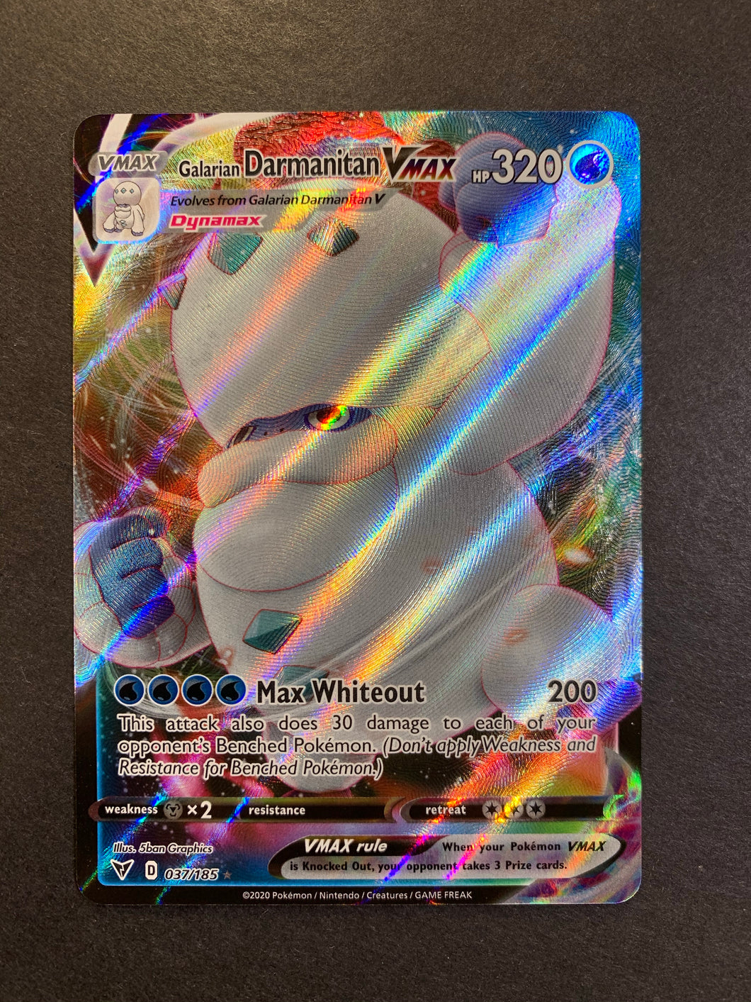 Galarian Darmanitan VMax - 037/185 Full Art Ultra Rare - Vivid Voltage JAB Games13 Galarian Darmanitan VMax - 037/185 Full Art Ultra Rare - Vivid Voltage JAB Games13