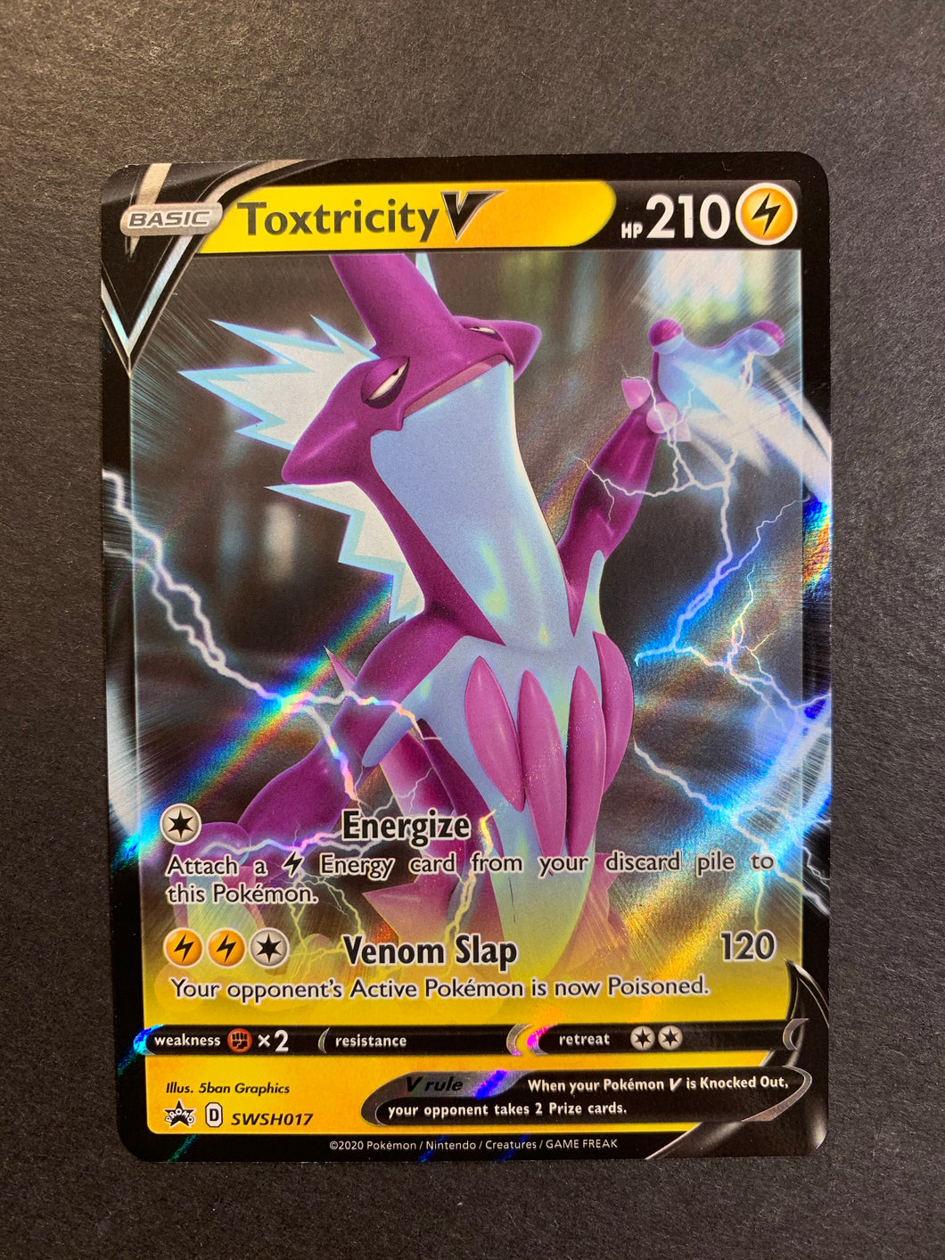 Toxtricity V - SWSH017 Ultra Rare Promo - Sword and Shield Pokemon