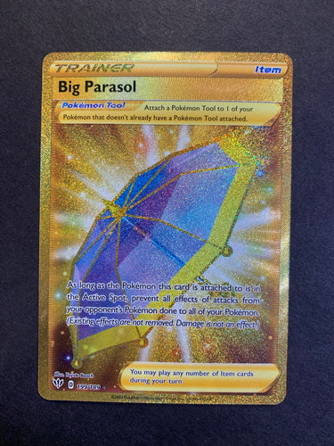 Big Parasol - 199/189 Gold Full Art Secret Rare Trainer - Darkness Ablaze