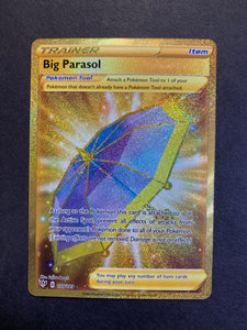 big golden pokemon cards Gold Pokmon Attach a Pokemon Tool to 1 of your Pokemon that doesnt already have a Pokemon Tool attached to it Big Parasol - 199/189 Gold