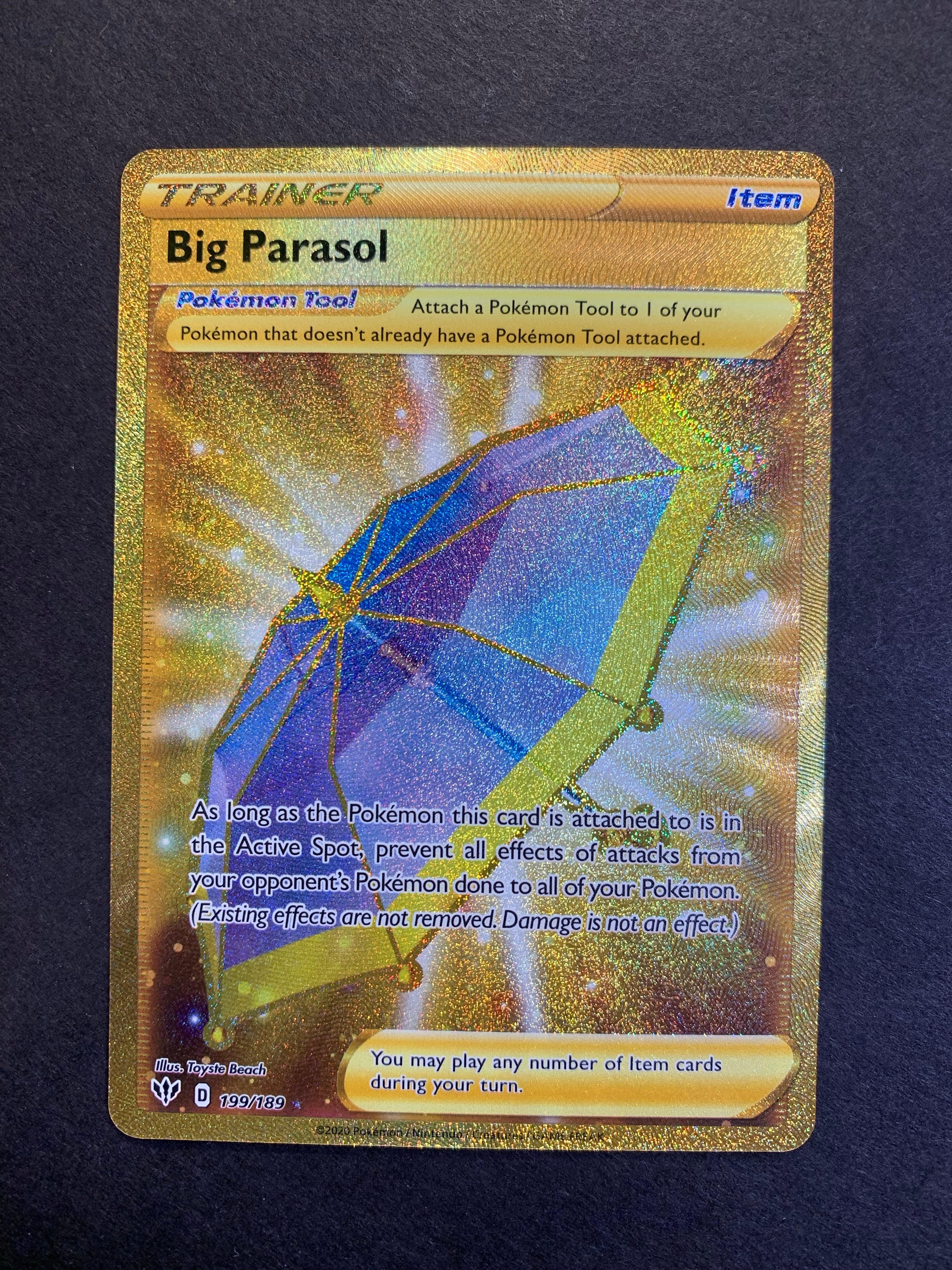 Pokemon Darkness Ablaze Secret Rare Big Parasol #199 Pokemon Darkness Ablaze Secret Rare Big Parasol #199