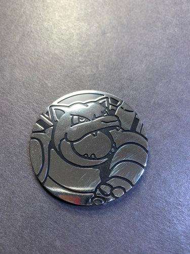 Official Pokemon Jumbo Silver Blastoise Coin