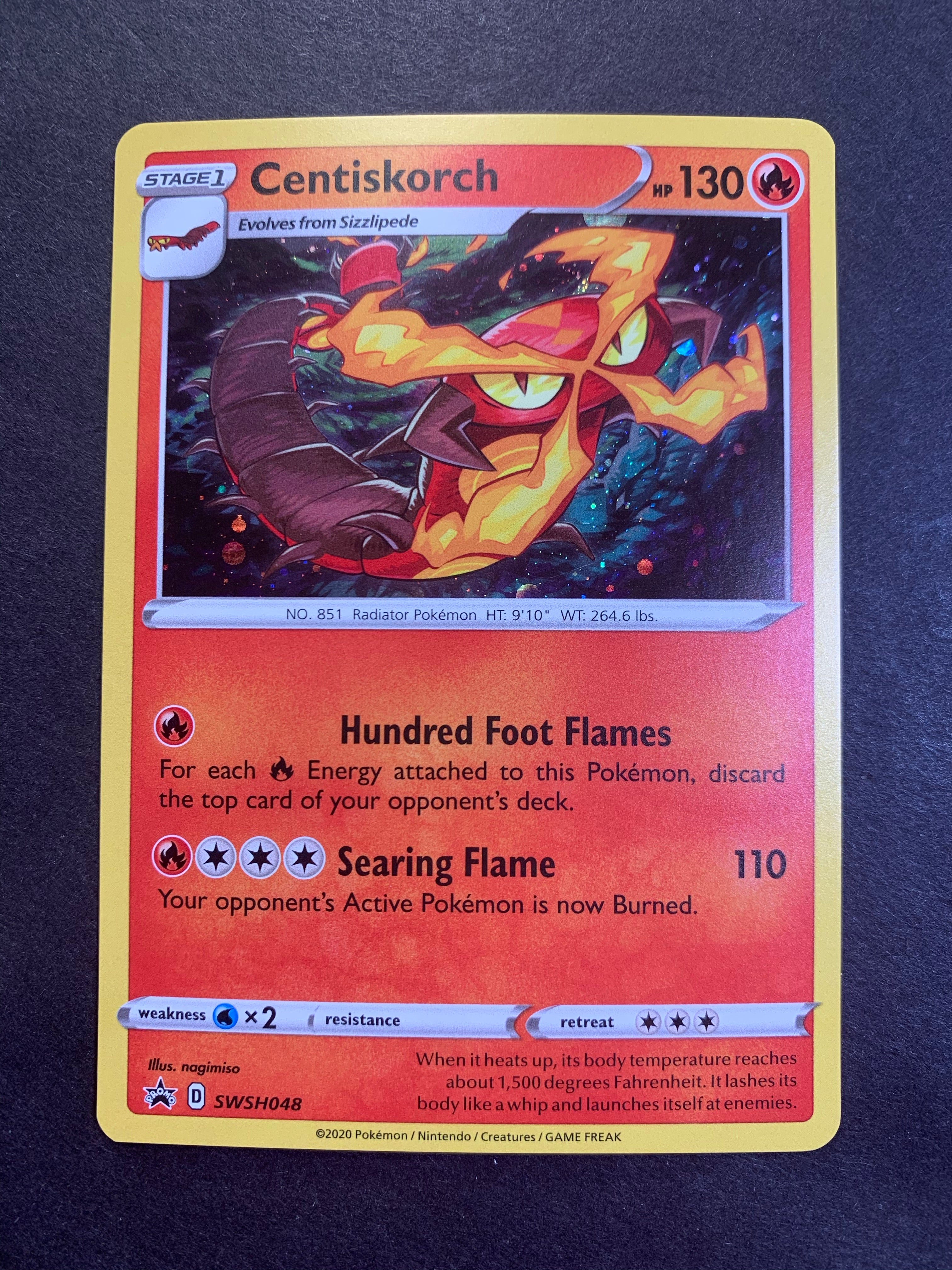 Centiskorch - SWSH048 Holo Rare Promo